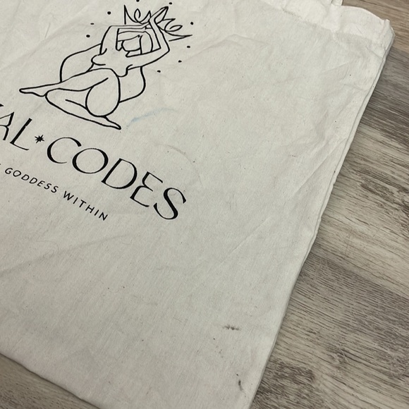 *Free* Added to any bundle - Royal Codes Lightweight Canvas Open Top Tote - Picture 4 of 4